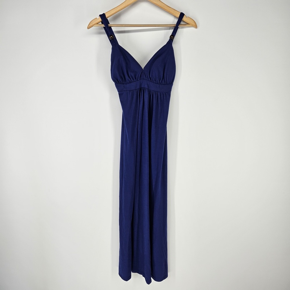 Violet Maxi Dress Women Small Blue Empire Waist Summer Beach Boho Party Wedding‎